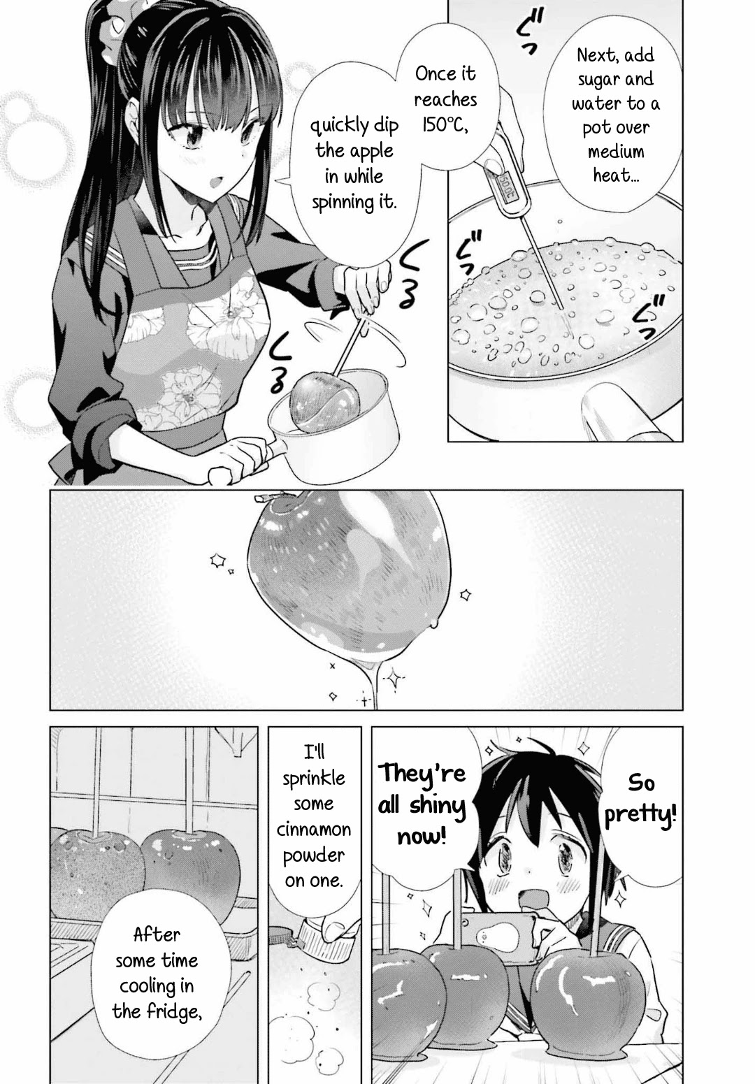 Shinmai Shimai no Futari Gohan Chapter 46 page 12 - Chapter 46: Candied Apples
