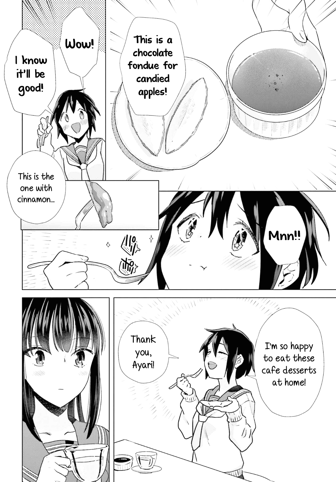 Shinmai Shimai no Futari Gohan Chapter 46 page 16 - Chapter 46: Candied Apples