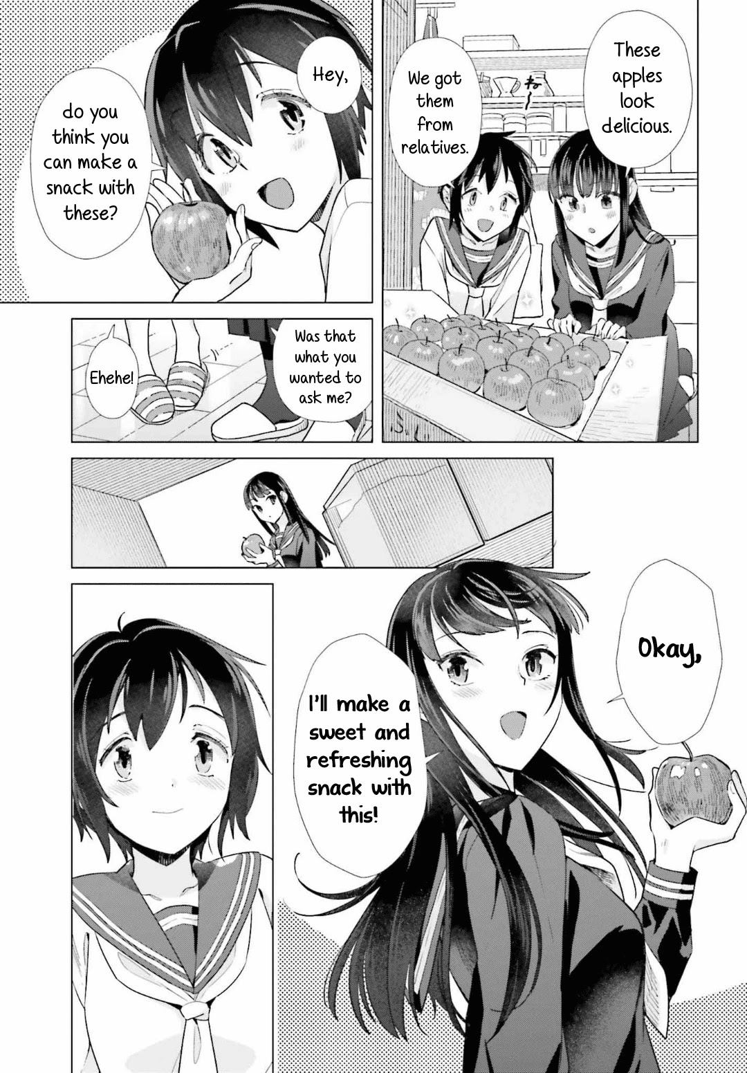 Shinmai Shimai no Futari Gohan Chapter 46 page 9 - Chapter 46: Candied Apples