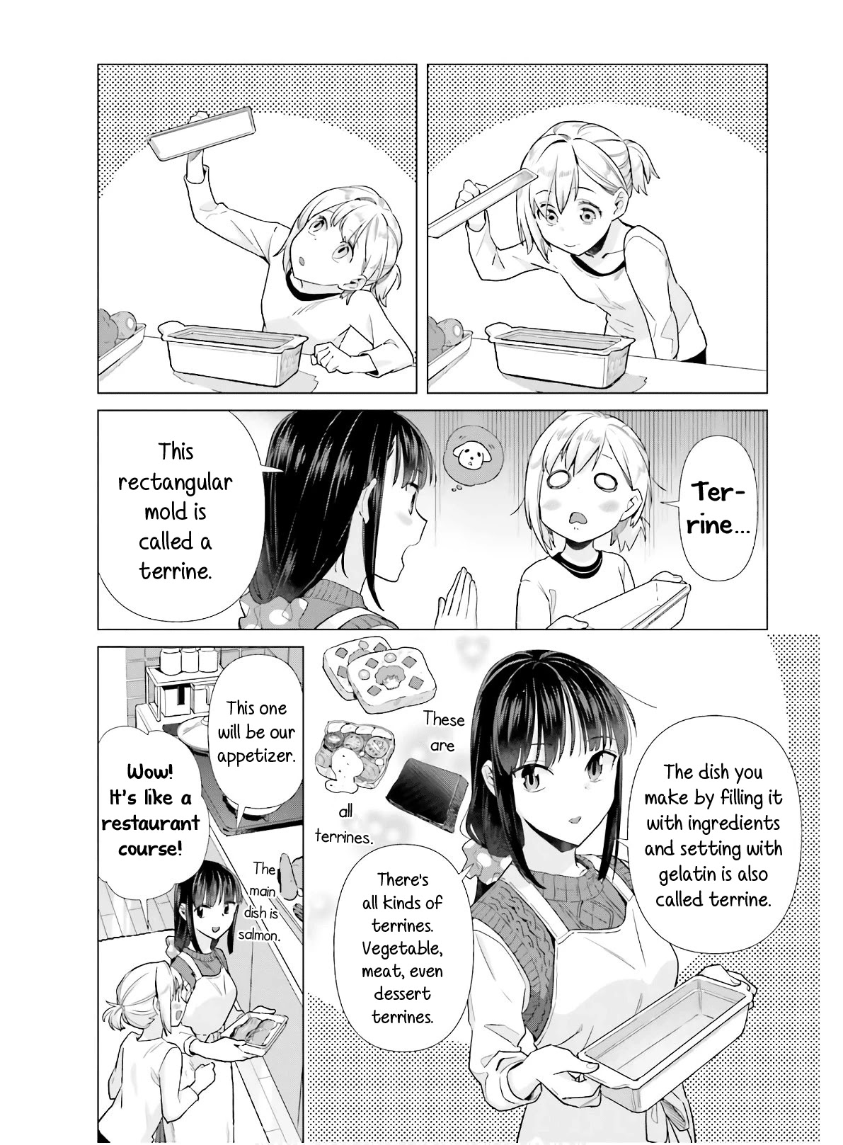Shinmai Shimai no Futari Gohan Chapter 47 page 7 - Chapter 47: Vegetable Terrine