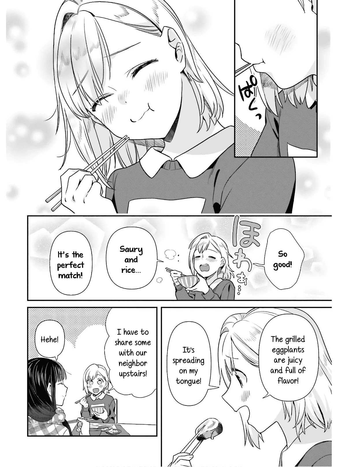Shinmai Shimai no Futari Gohan Chapter 52 page 12 - Chapter 52: Salt-Grilled Saury