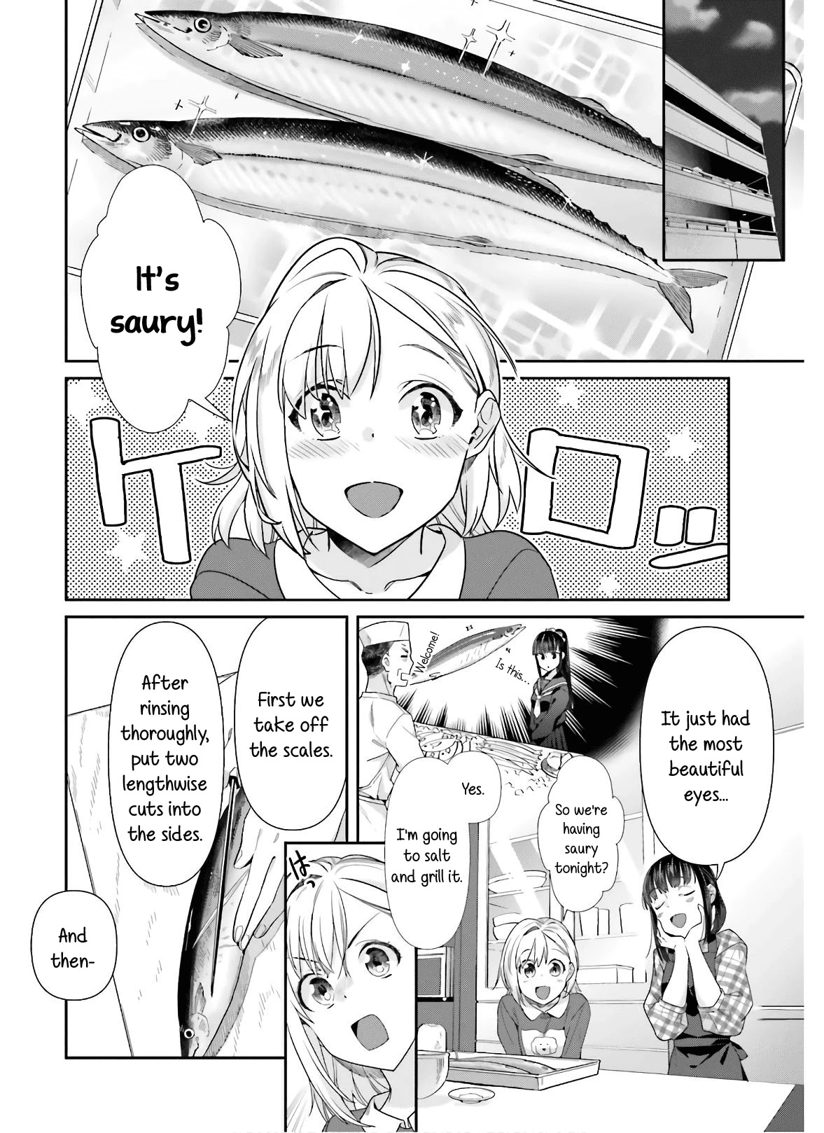 Shinmai Shimai no Futari Gohan Chapter 52 page 6 - Chapter 52: Salt-Grilled Saury
