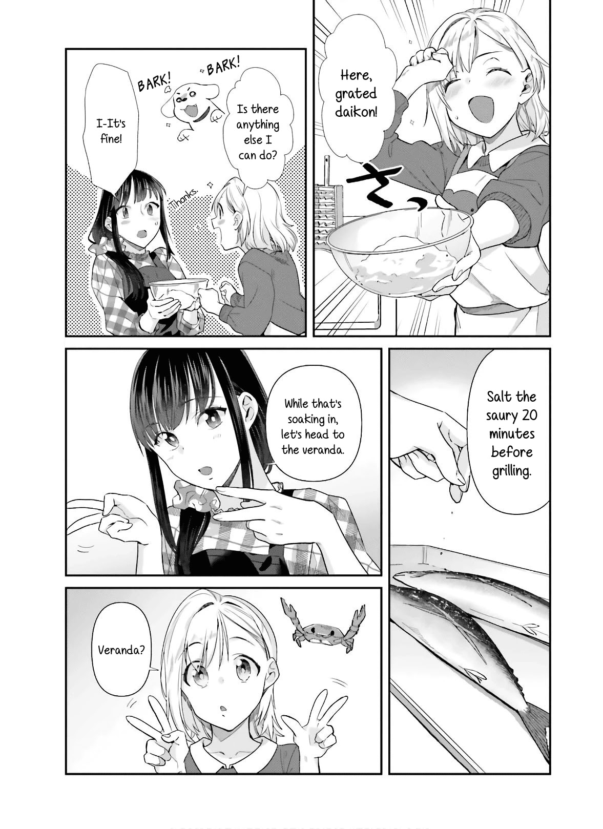 Shinmai Shimai no Futari Gohan Chapter 52 page 7 - Chapter 52: Salt-Grilled Saury