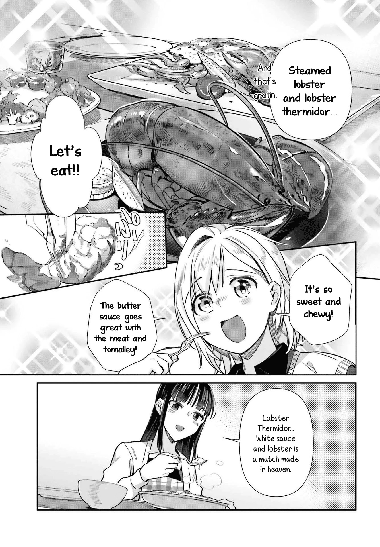 Shinmai Shimai no Futari Gohan Chapter 56 page 21 - Chapter 56: Lobster