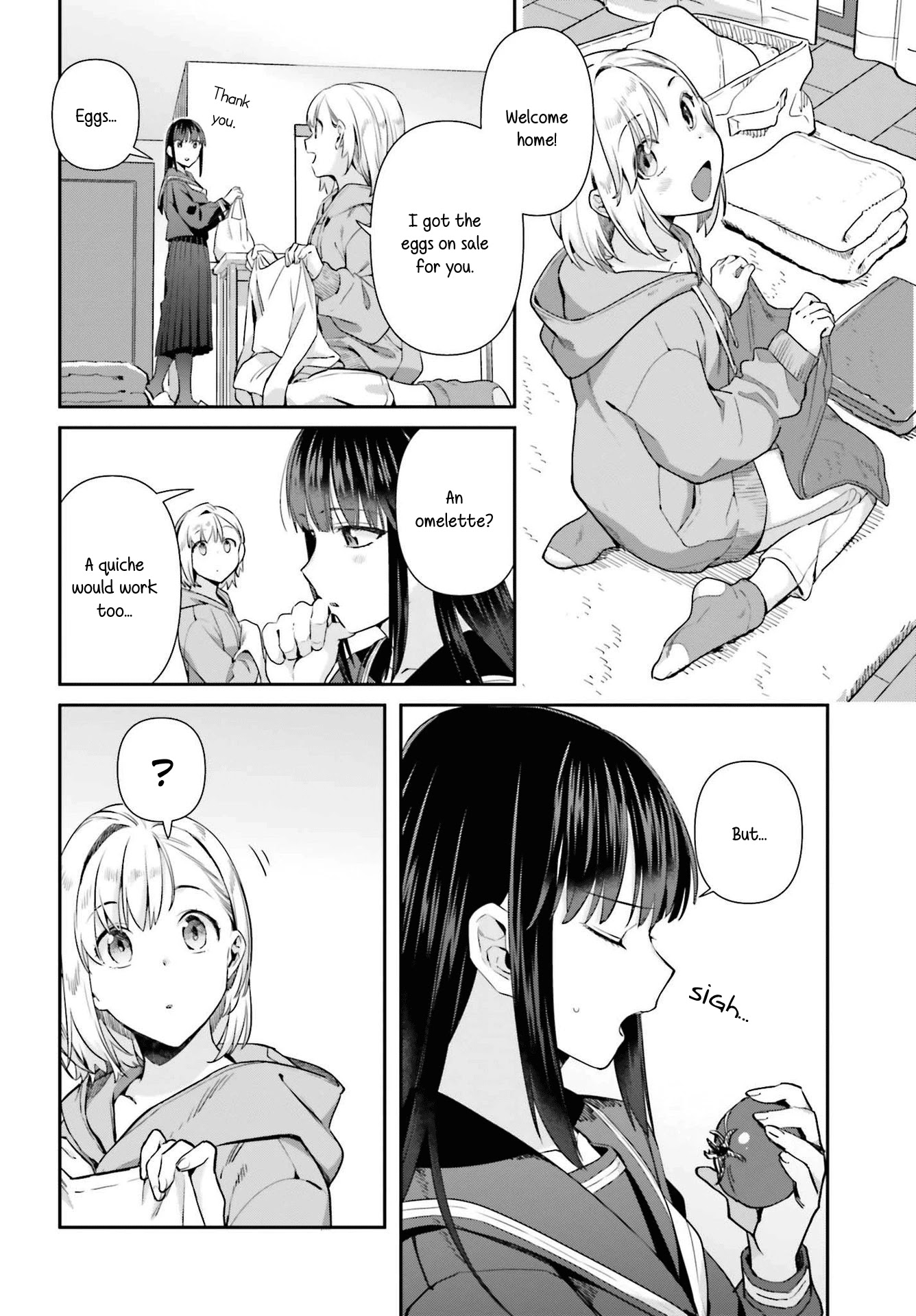 Shinmai Shimai no Futari Gohan Chapter 58 page 2 - Chapter 58: Omelettes