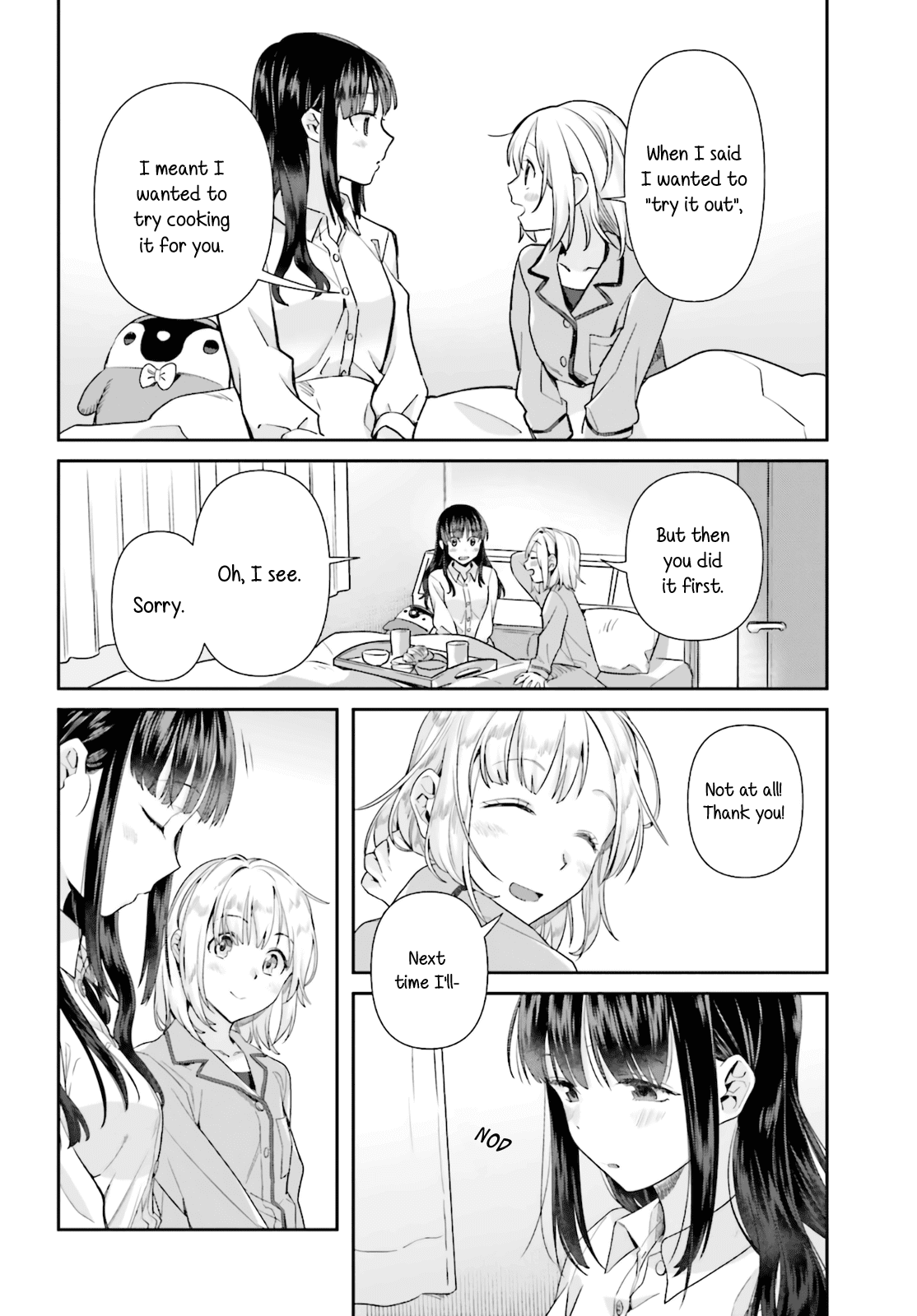 Shinmai Shimai no Futari Gohan Chapter 59 page 14 - Chapter 59: Croissant