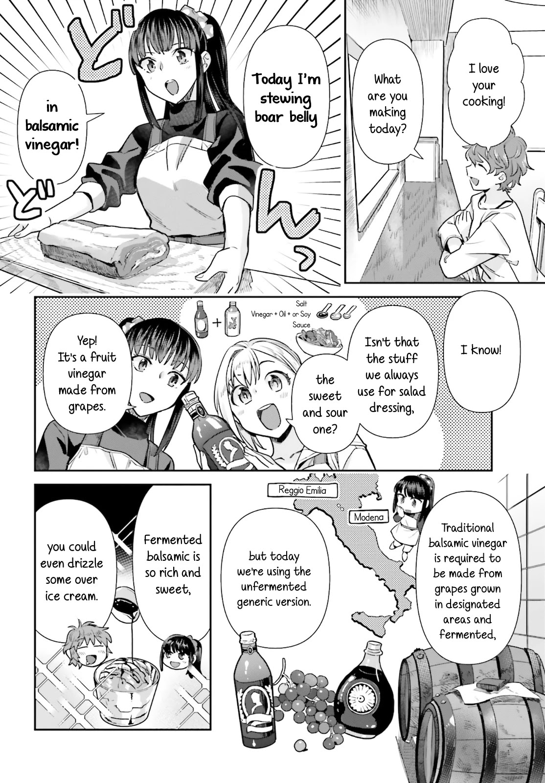 Shinmai Shimai no Futari Gohan Chapter 60 page 4 - Chapter 60: Boar Stewed in Balsamic Vinegar
