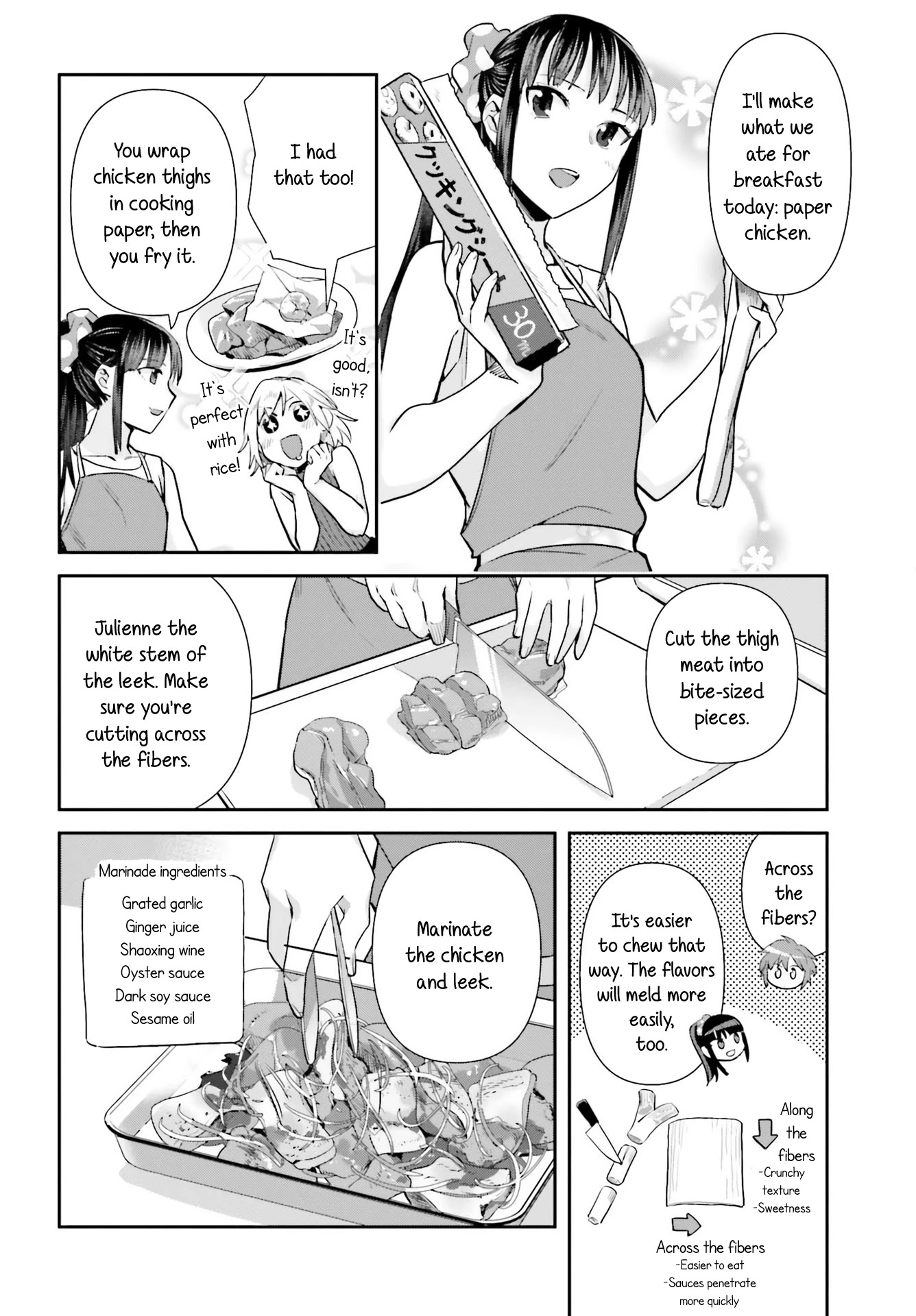 Shinmai Shimai no Futari Gohan Chapter 63 page 12 - Chapter 63: Paper Chicken