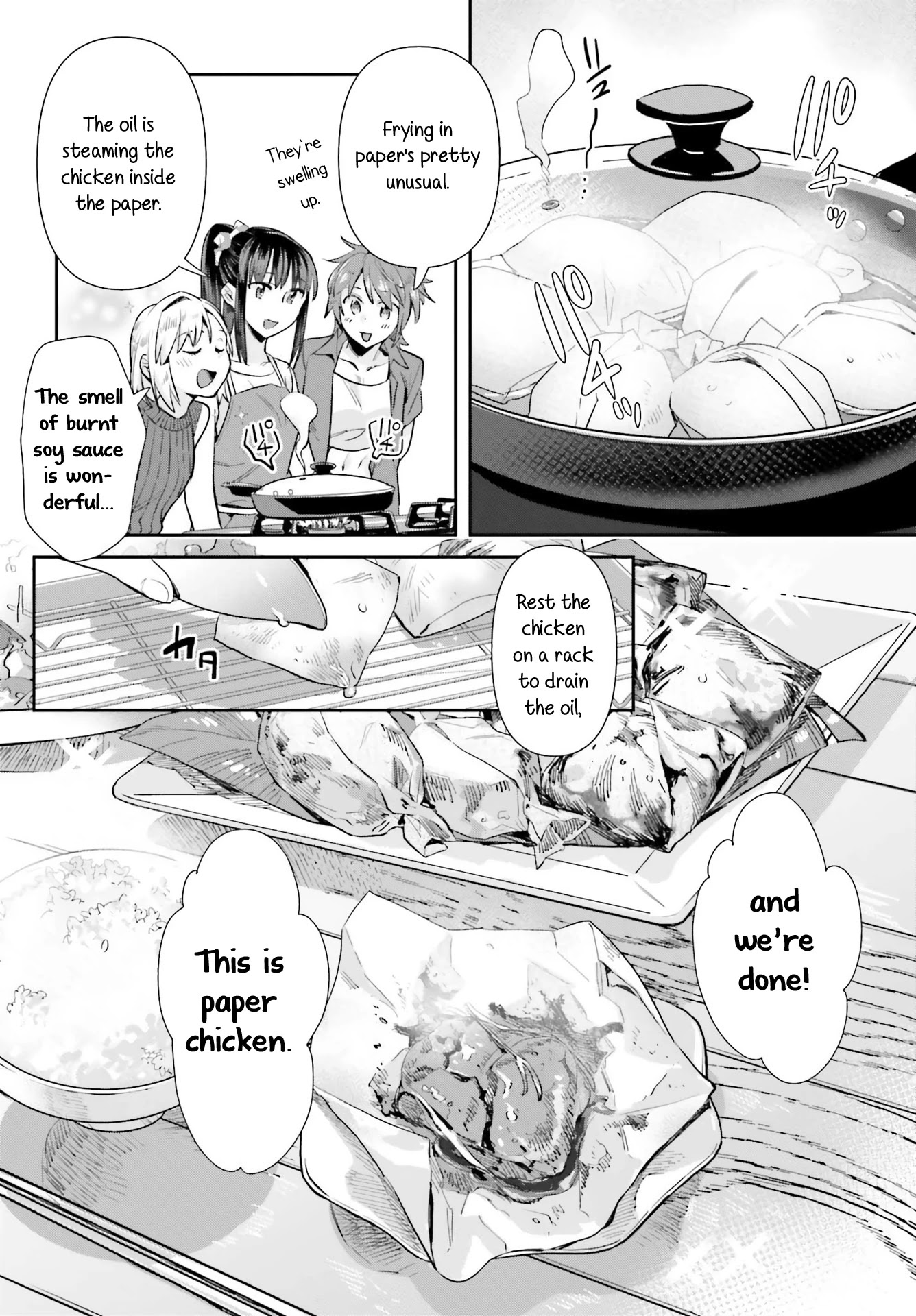 Shinmai Shimai no Futari Gohan Chapter 63 page 14 - Chapter 63: Paper Chicken