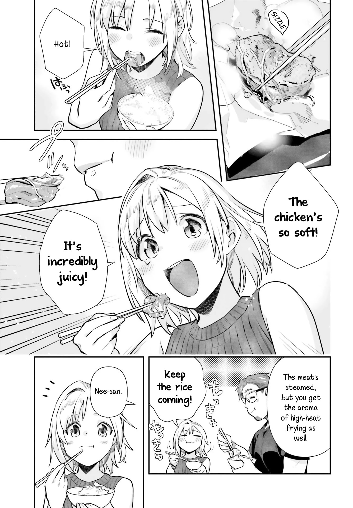 Shinmai Shimai no Futari Gohan Chapter 63 page 15 - Chapter 63: Paper Chicken
