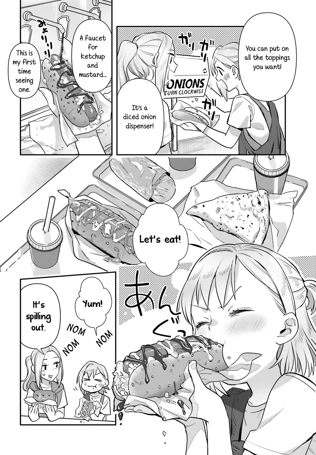 Shinmai Shimai no Futari Gohan Chapter 69 page 16 - Chapter 69: Food Court Hot Dog
