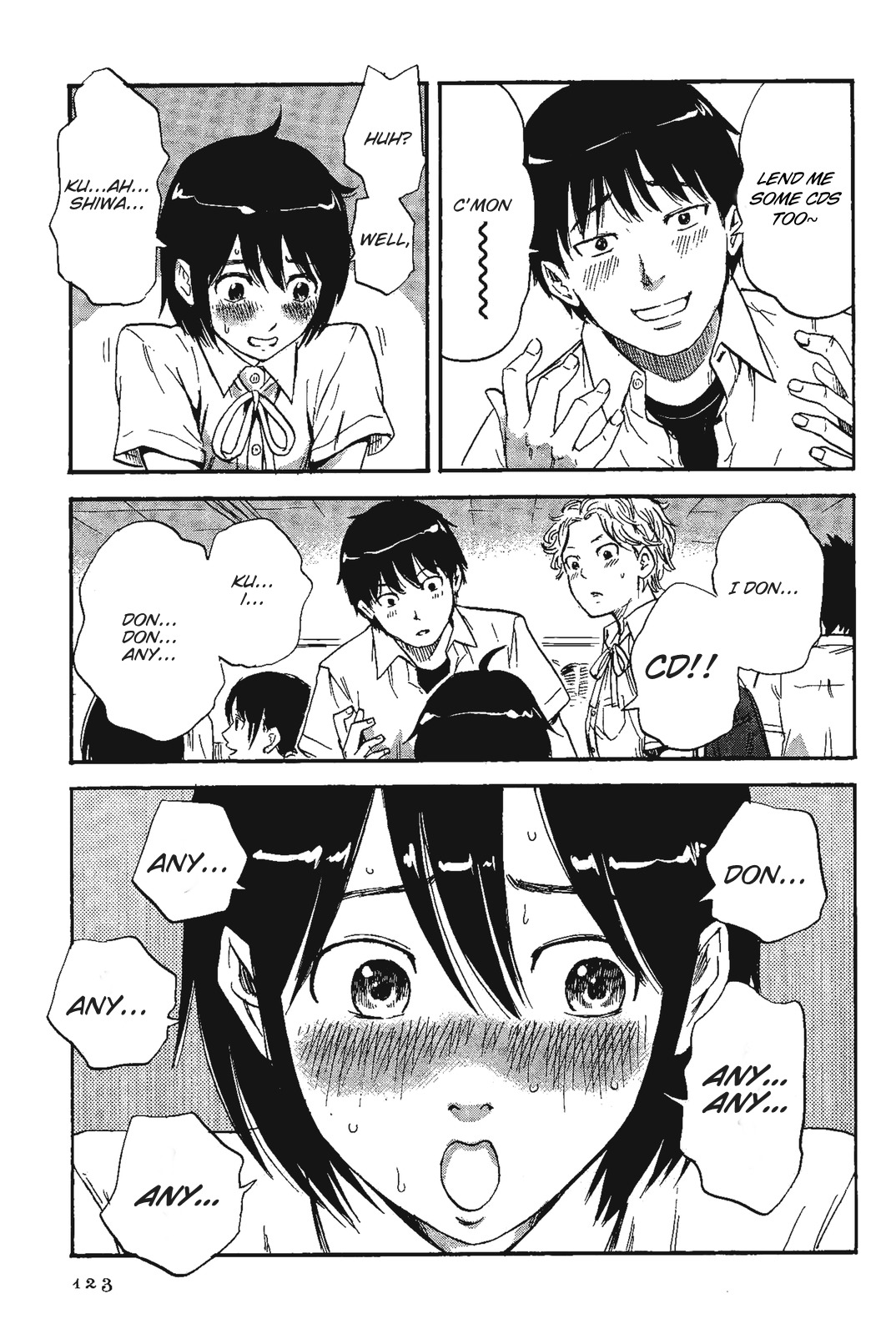 Shino-chan wa Jibun no Namae ga Ienai Chapter 7 page 9 - Chapter 7: Let's Practice A Little Harder