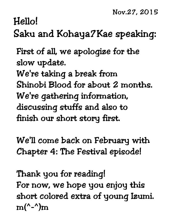 Shinobi Blood Chapter 3.5 page 2 - Chapter 3.5 : I'll be Strong