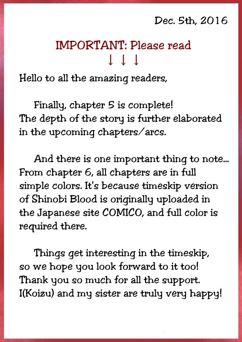 Shinobi Blood Chapter 5 page 38 - Chapter 5 : Passing Time
