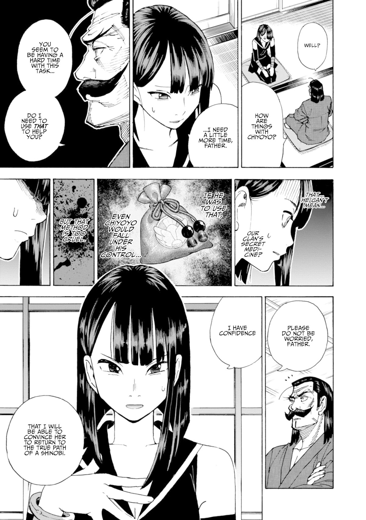 Shinobuna! Chiyo-chan Chapter 17 page 1 - Chapter 17: Sayoyo's Determination