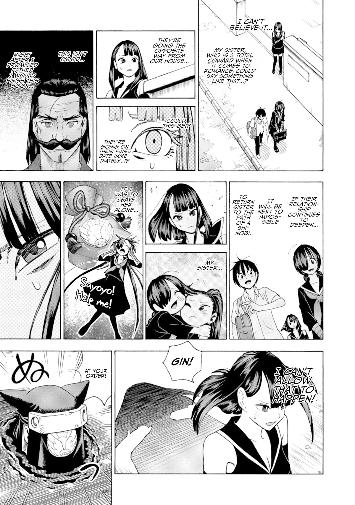 Shinobuna! Chiyo-chan Chapter 17 page 5 - Chapter 17: Sayoyo's Determination
