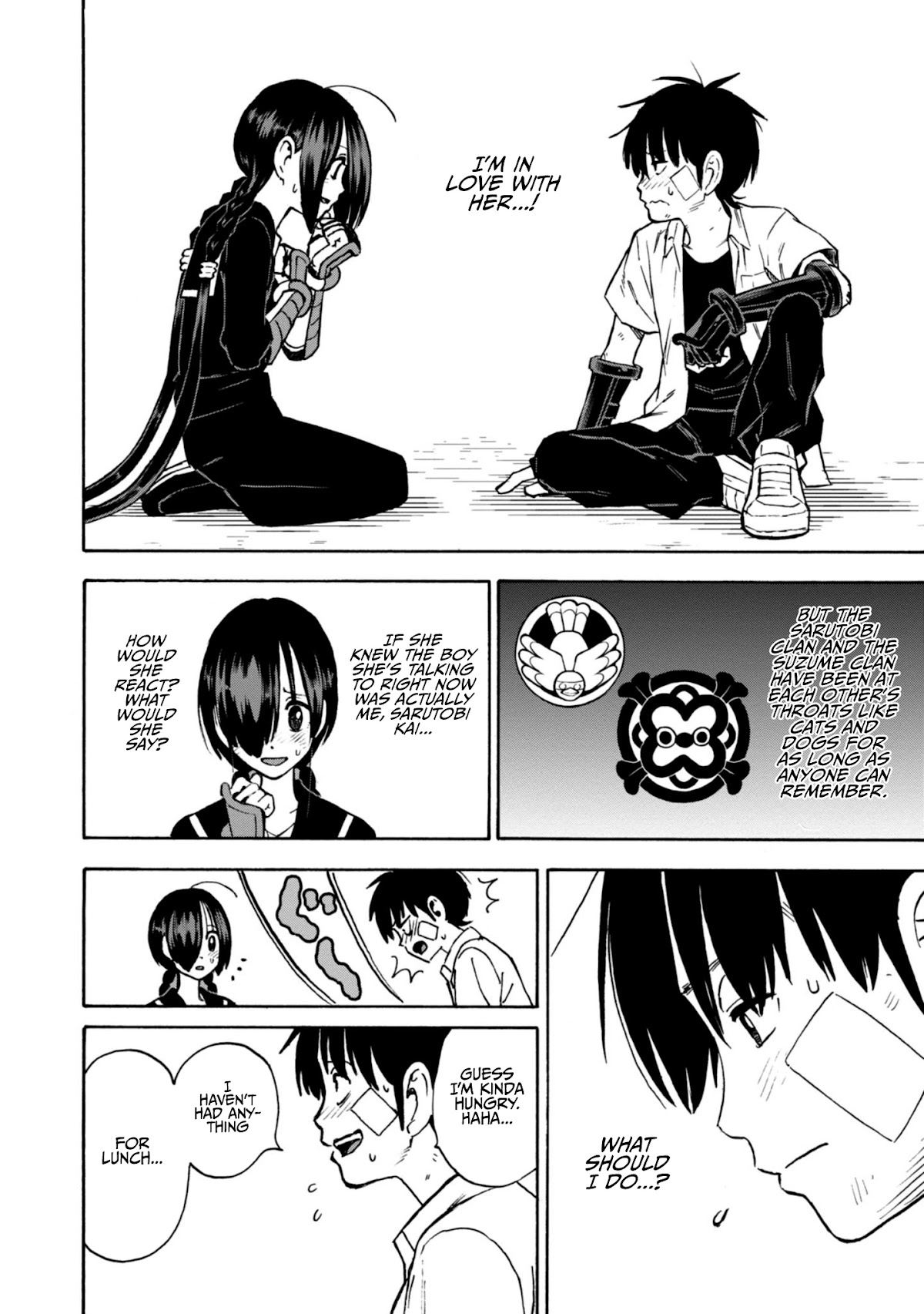 Shinobuna! Chiyo-chan Chapter 19 page 15 - Chapter 19: Inside Sarutobi Kai's Heart