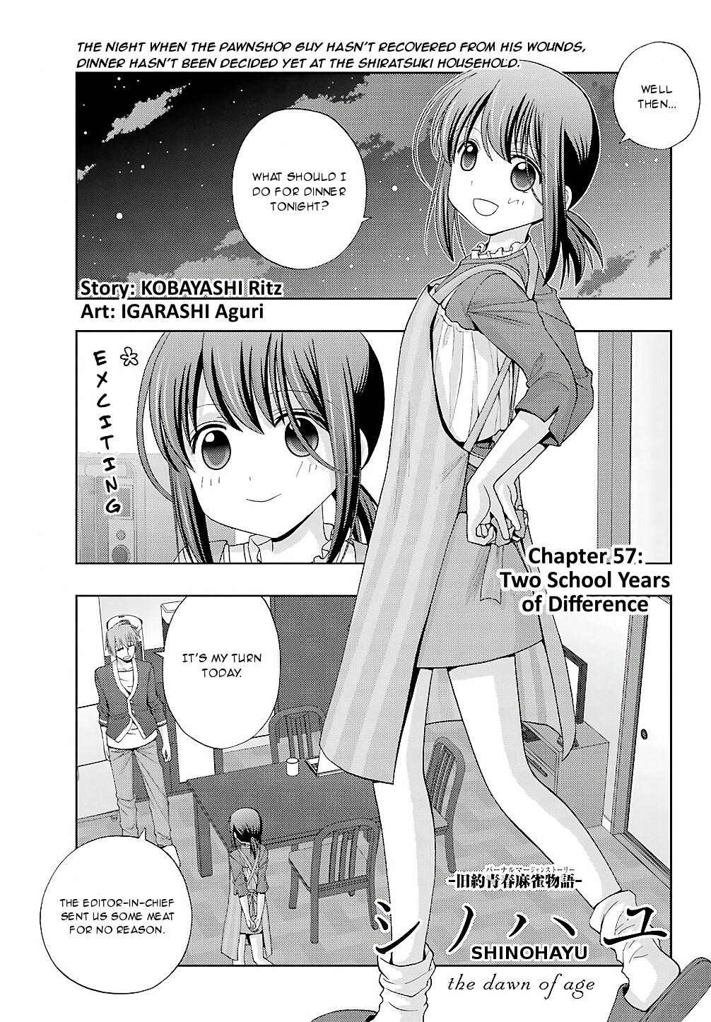 Shinohayu - The Dawn of Age Chapter 57 page 1 - Chapter 57: Two School Years of Difference