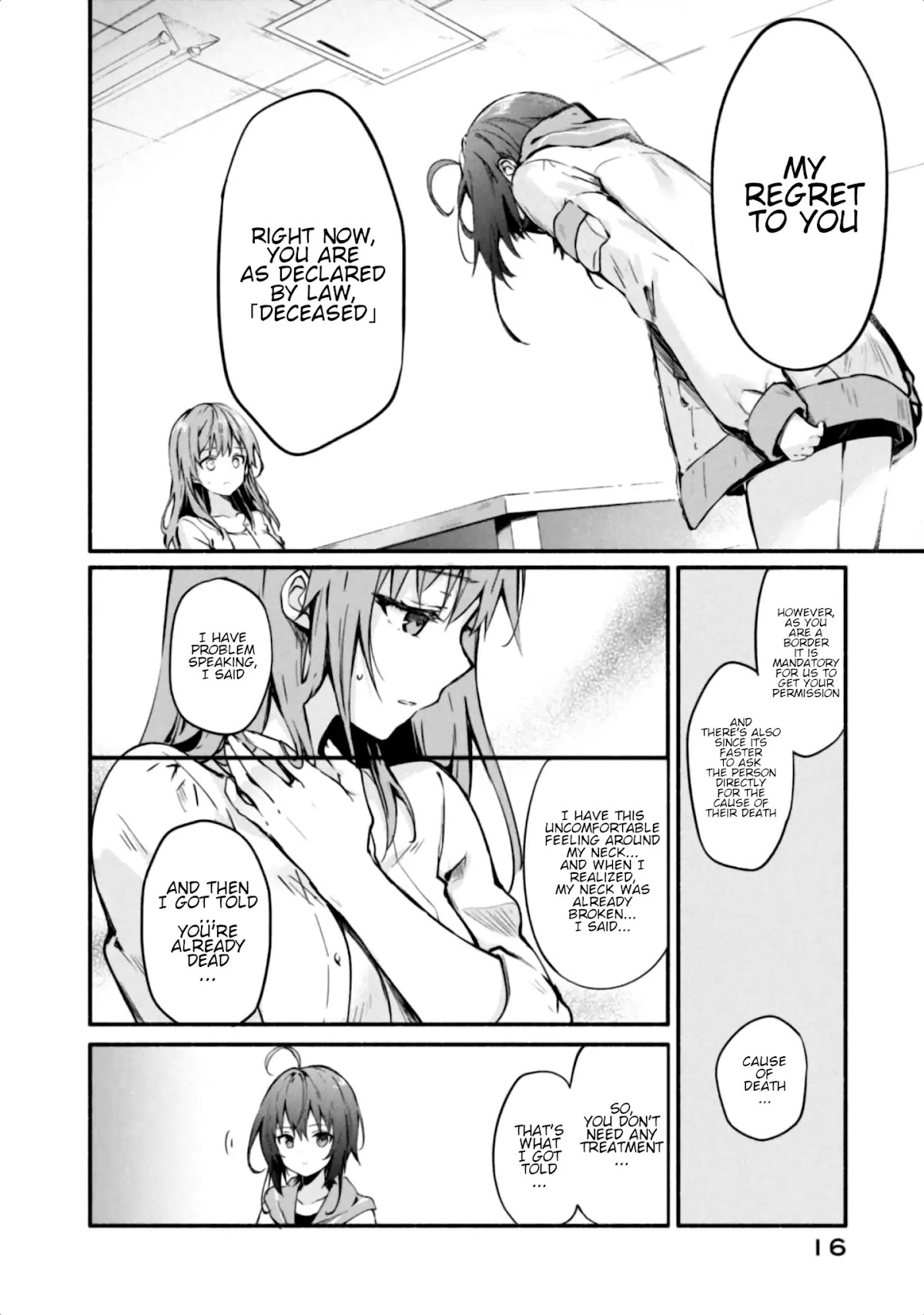 Shinomiya Kouta Still Can't Die -Border of the Dead- Chapter 1 page 15 - Chapter 1: My Regret to You