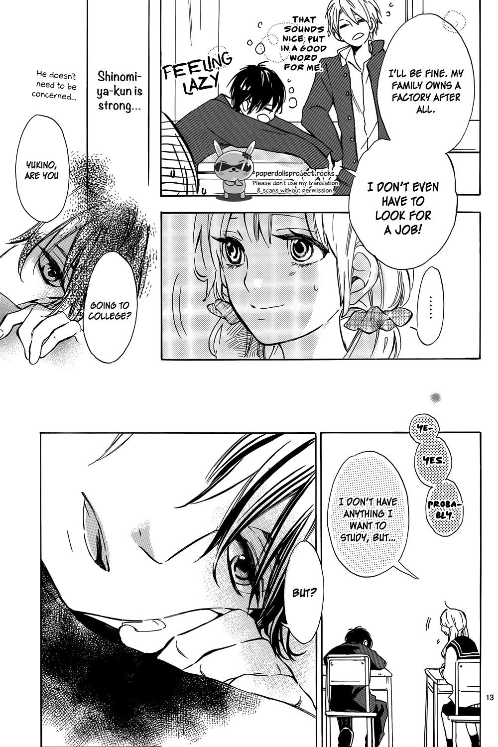 Shinomiya-kun no Sekai ga Owatte mo Chapter 2.2 page 15 - Chapter 2 v2 : The dog is cute and popular?!