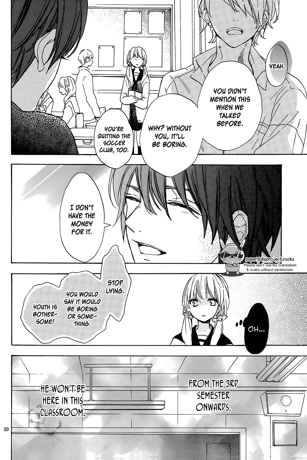 Shinomiya-kun no Sekai ga Owatte mo Chapter 2.2 page 22 - Chapter 2 v2 : The dog is cute and popular?!