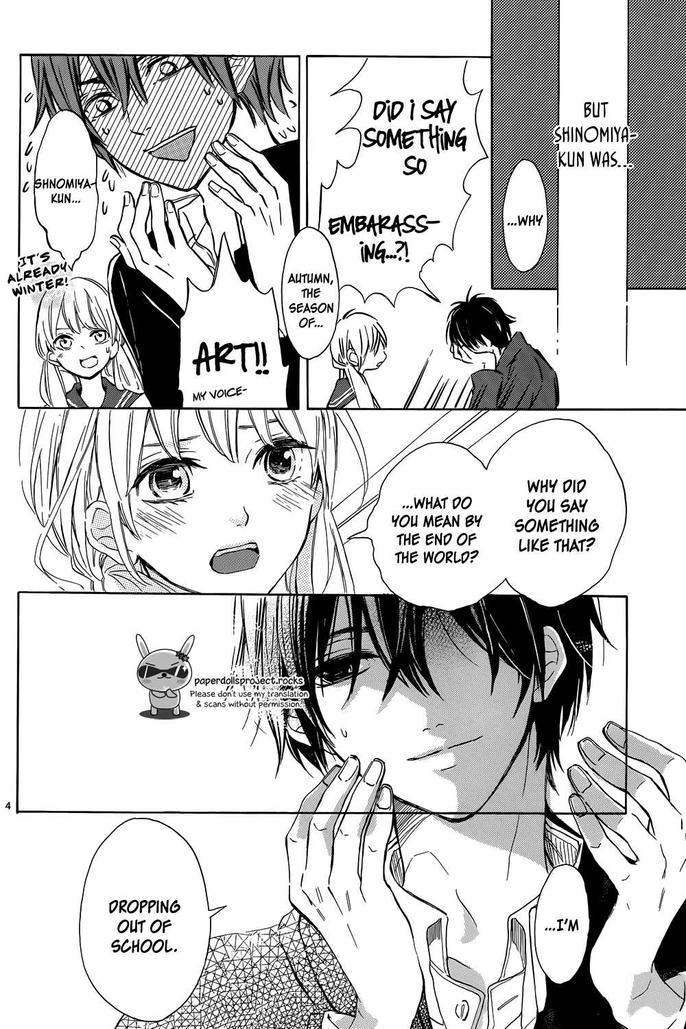 Shinomiya-kun no Sekai ga Owatte mo Chapter 2.2 page 6 - Chapter 2 v2 : The dog is cute and popular?!