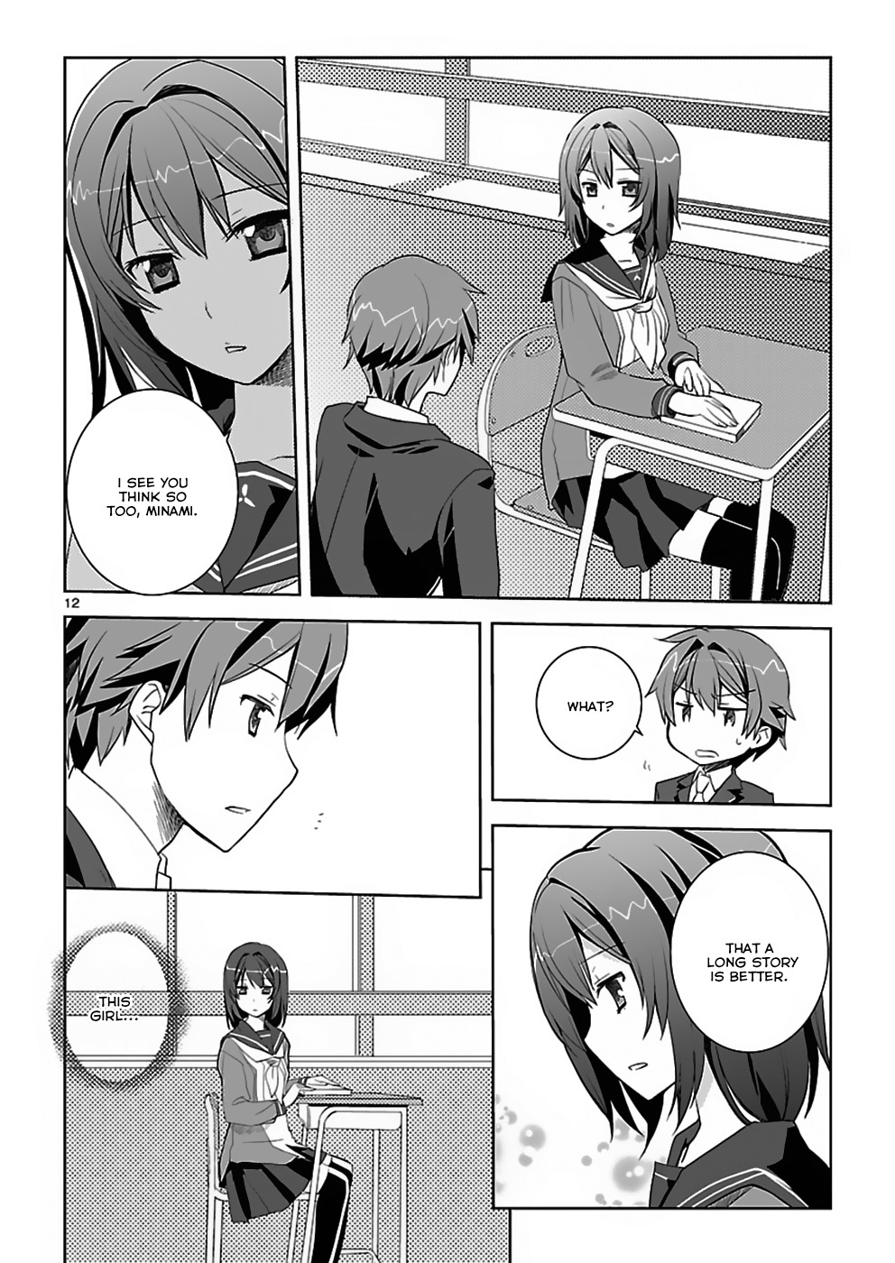 Shinonome Yuuko wa Tanpen Shousetsu o Aishite Iru Chapter 1 page 12 - Chapter 1