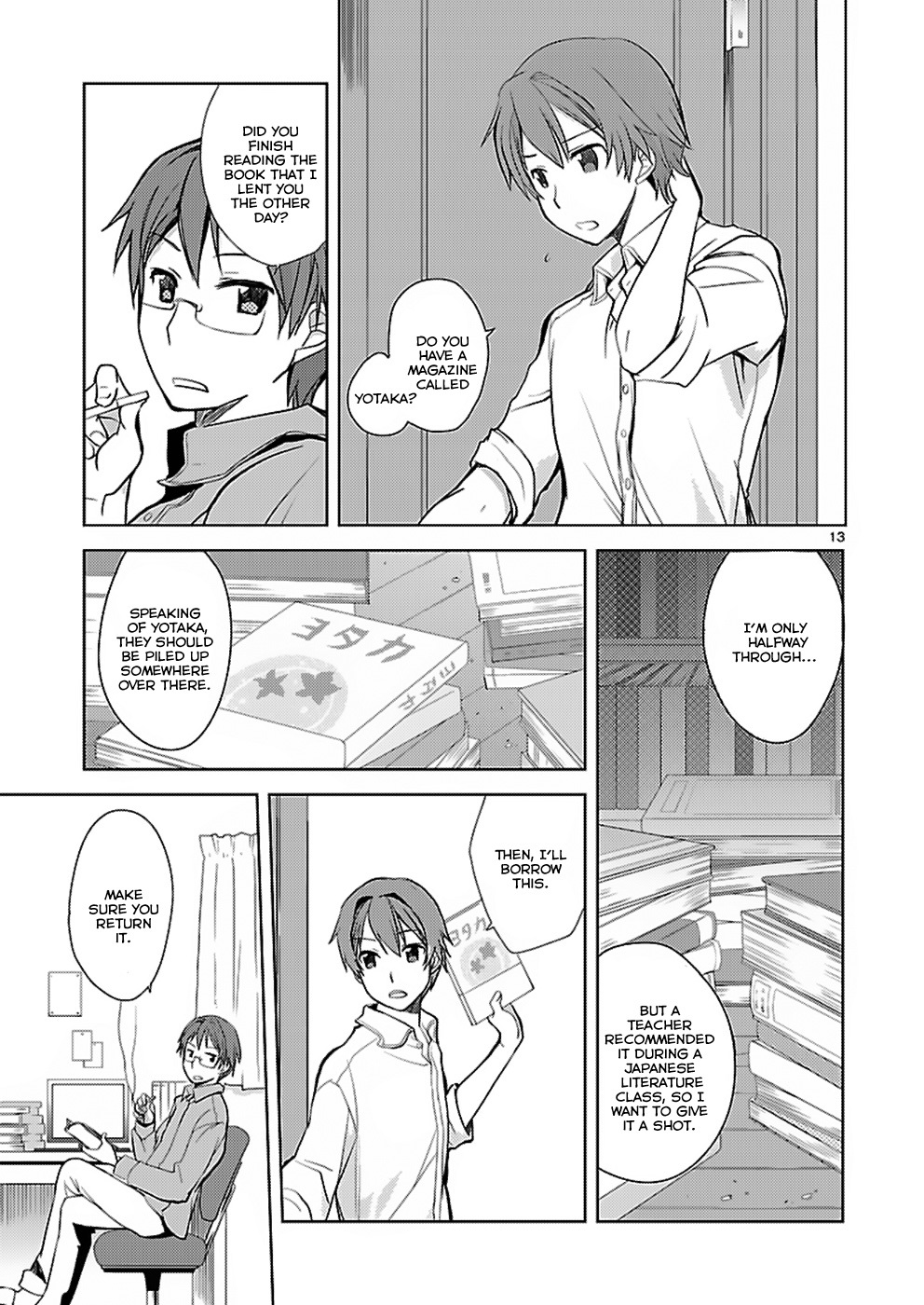 Shinonome Yuuko wa Tanpen Shousetsu o Aishite Iru Chapter 3 page 13 - Chapter 3