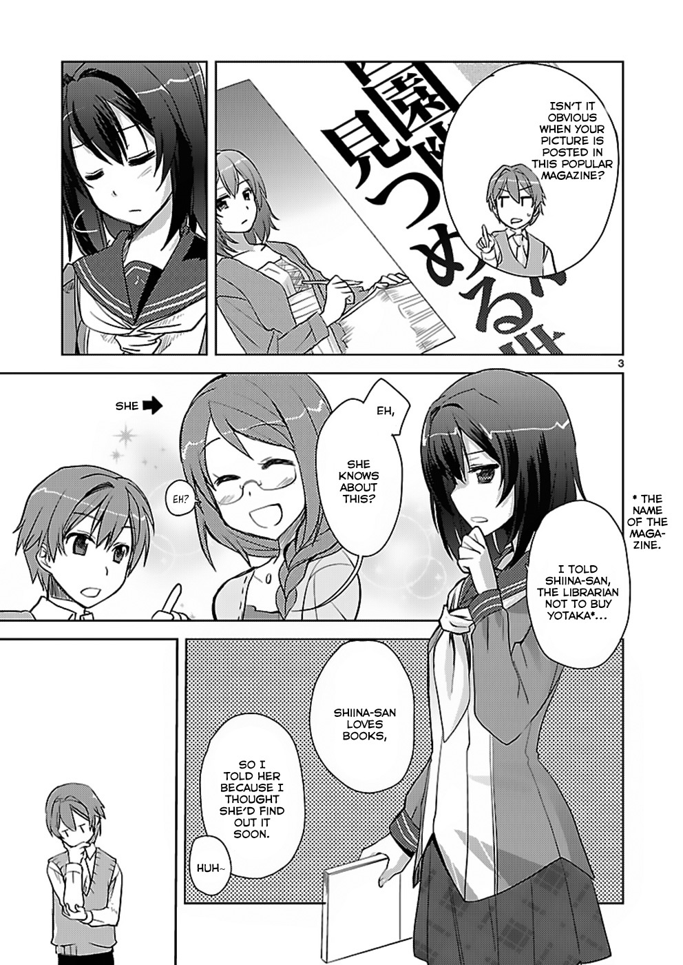 Shinonome Yuuko wa Tanpen Shousetsu o Aishite Iru Chapter 3 page 3 - Chapter 3