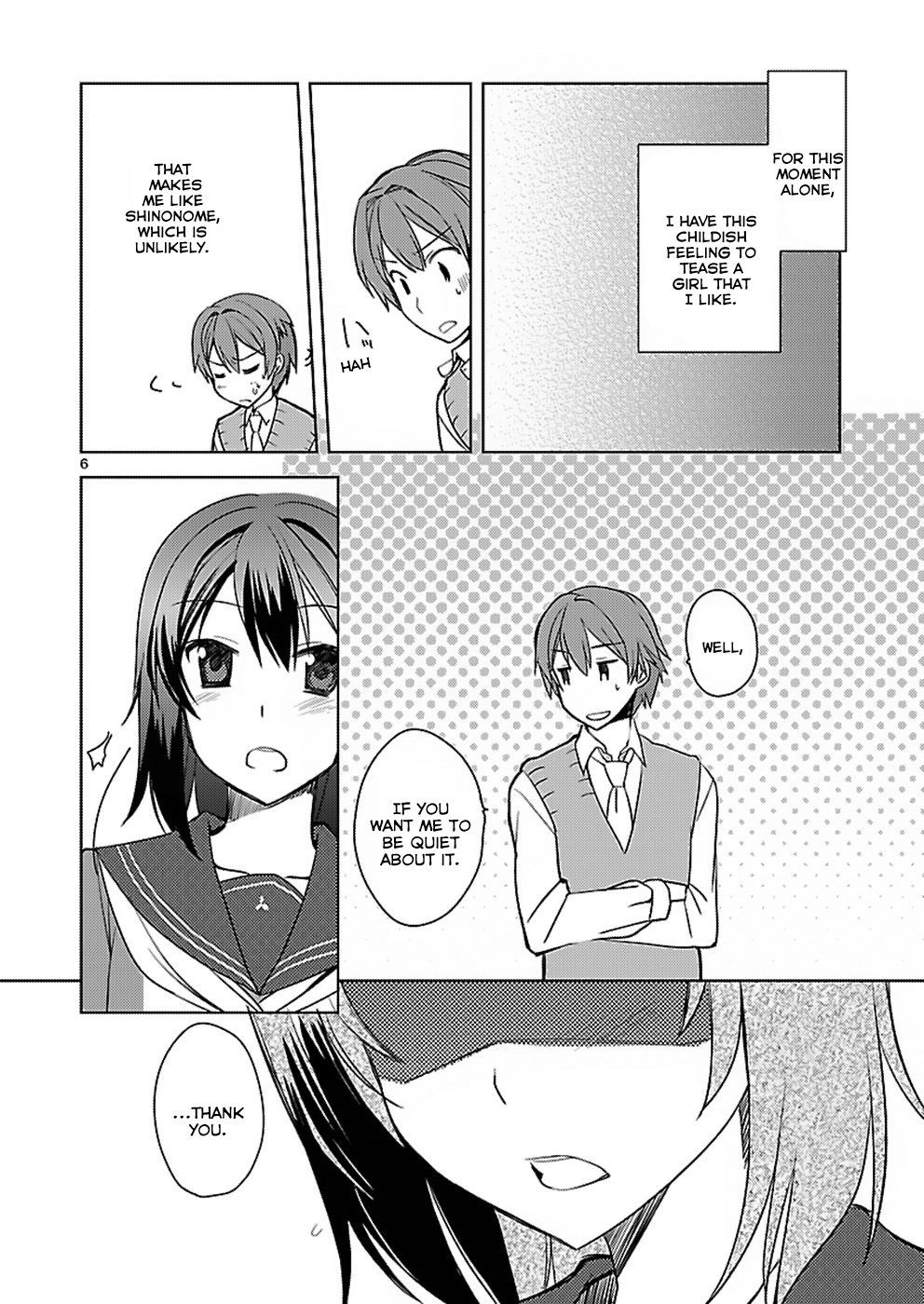 Shinonome Yuuko wa Tanpen Shousetsu o Aishite Iru Chapter 3 page 6 - Chapter 3