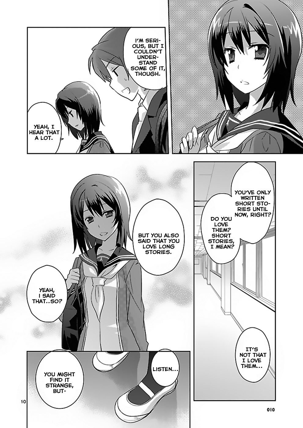 Shinonome Yuuko wa Tanpen Shousetsu o Aishite Iru Chapter 4 page 10 - Chapter 4