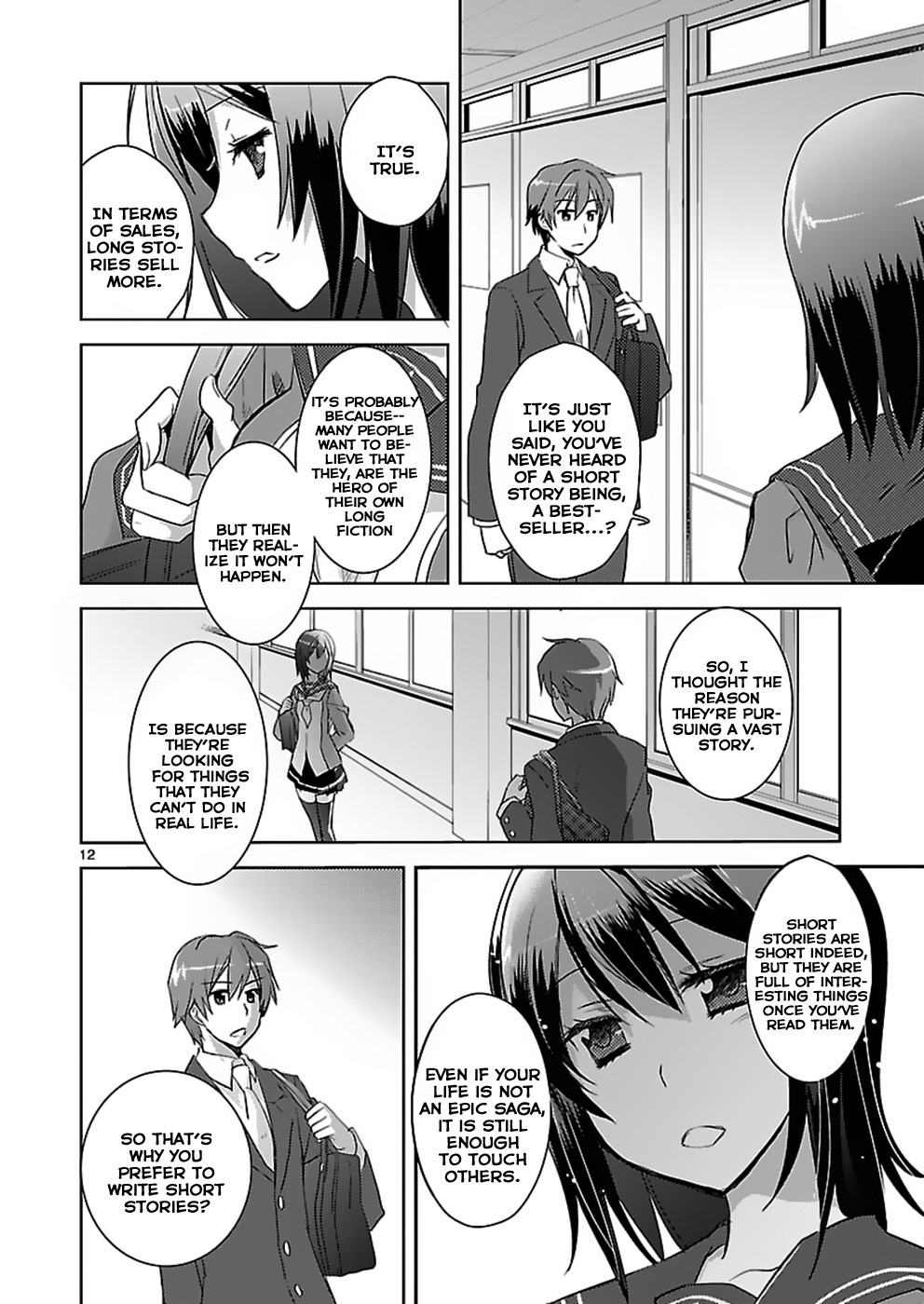 Shinonome Yuuko wa Tanpen Shousetsu o Aishite Iru Chapter 4 page 12 - Chapter 4