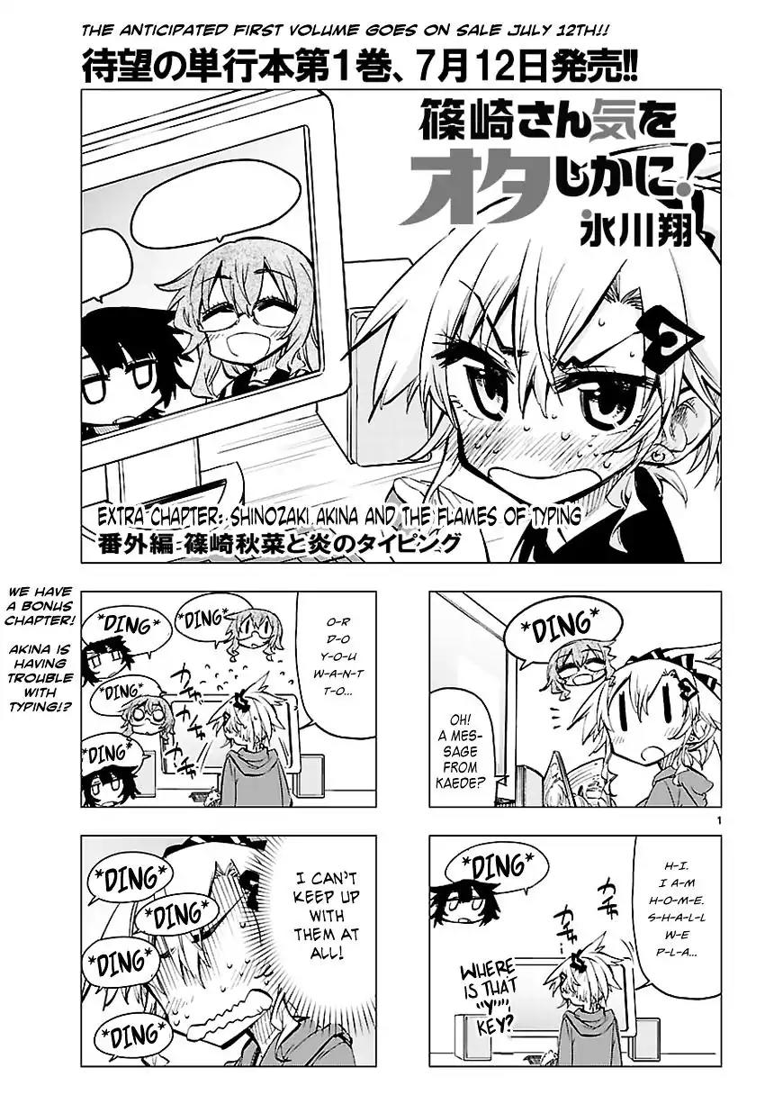 Shinozaki-san Ki o Ota Shika ni! Chapter 7.5 page 1 - Chapter 7.5: Extra: Shinozaki Akina and the Flames of Typing