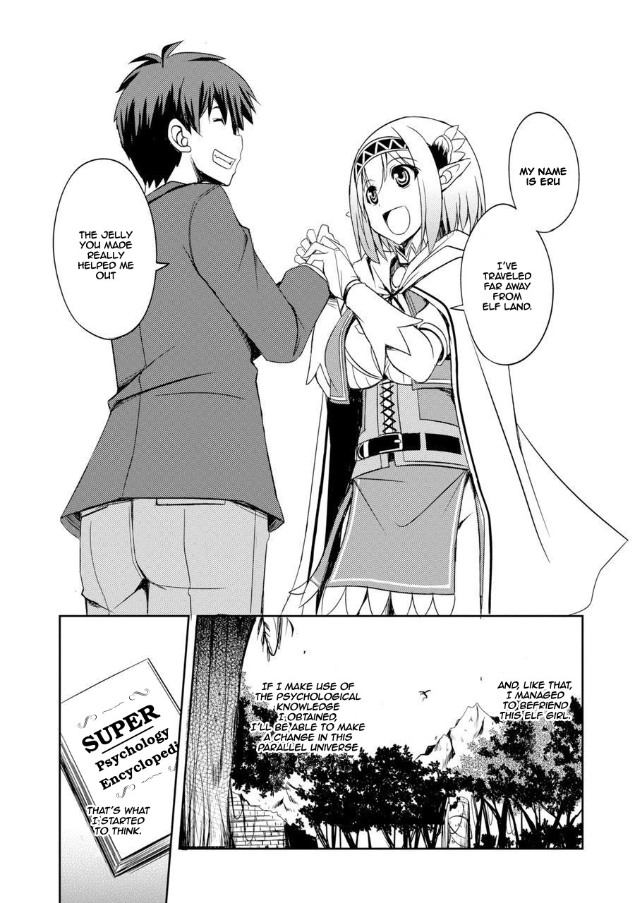 Shinrigaku de Isekai Harem Kenkokuki Chapter 1 page 33 - Chapter 1: Meeting With An Elf I