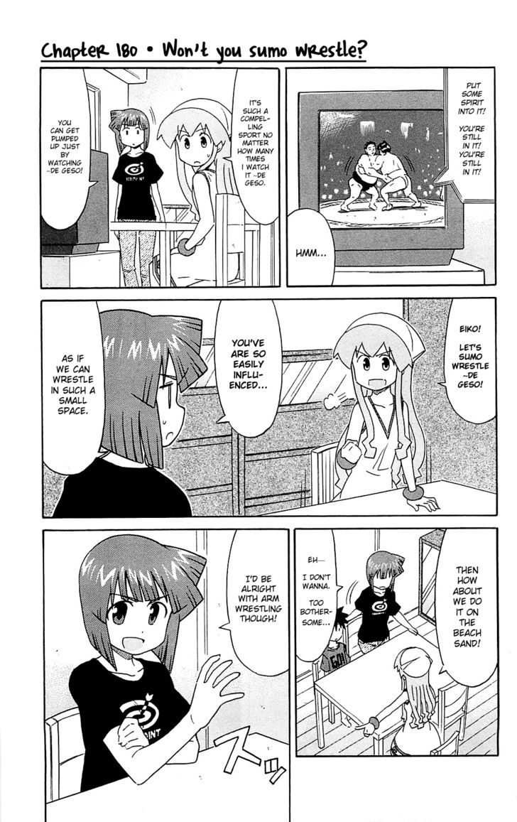 Shinryaku! Ika Musume Chapter 180 page 1 - Chapter 180 : Won't You Sumo Wrestle?