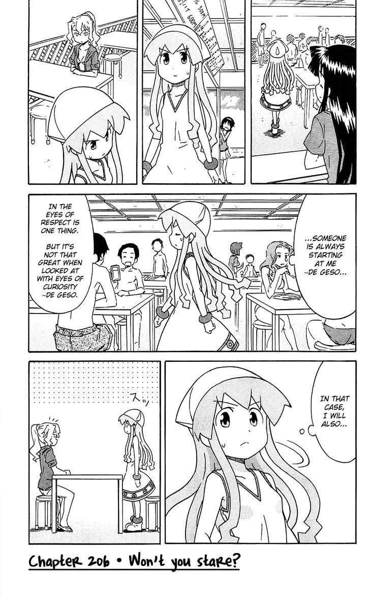 Shinryaku! Ika Musume Chapter 206 page 1 - Chapter 206 : Won't You Stare?