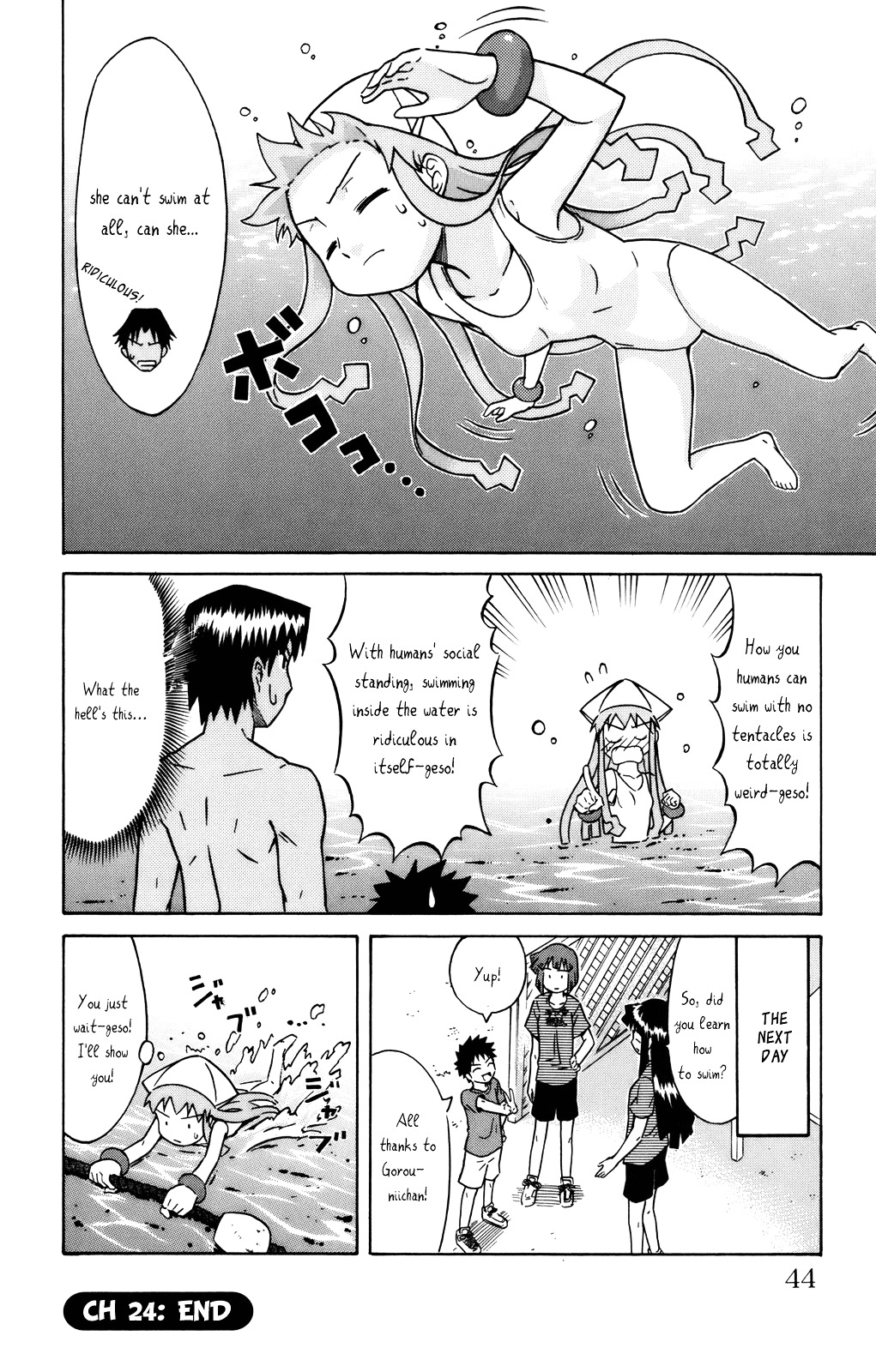 Shinryaku! Ika Musume Chapter 24 page 9 - Chapter 24 : Can't You Swim-Ika?