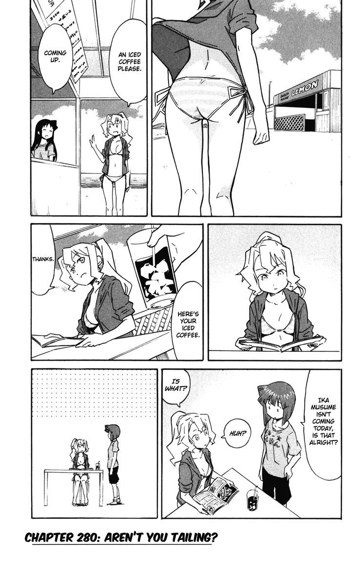 Shinryaku! Ika Musume Chapter 280 page 1 - Chapter 280 : Aren't you Tailing?