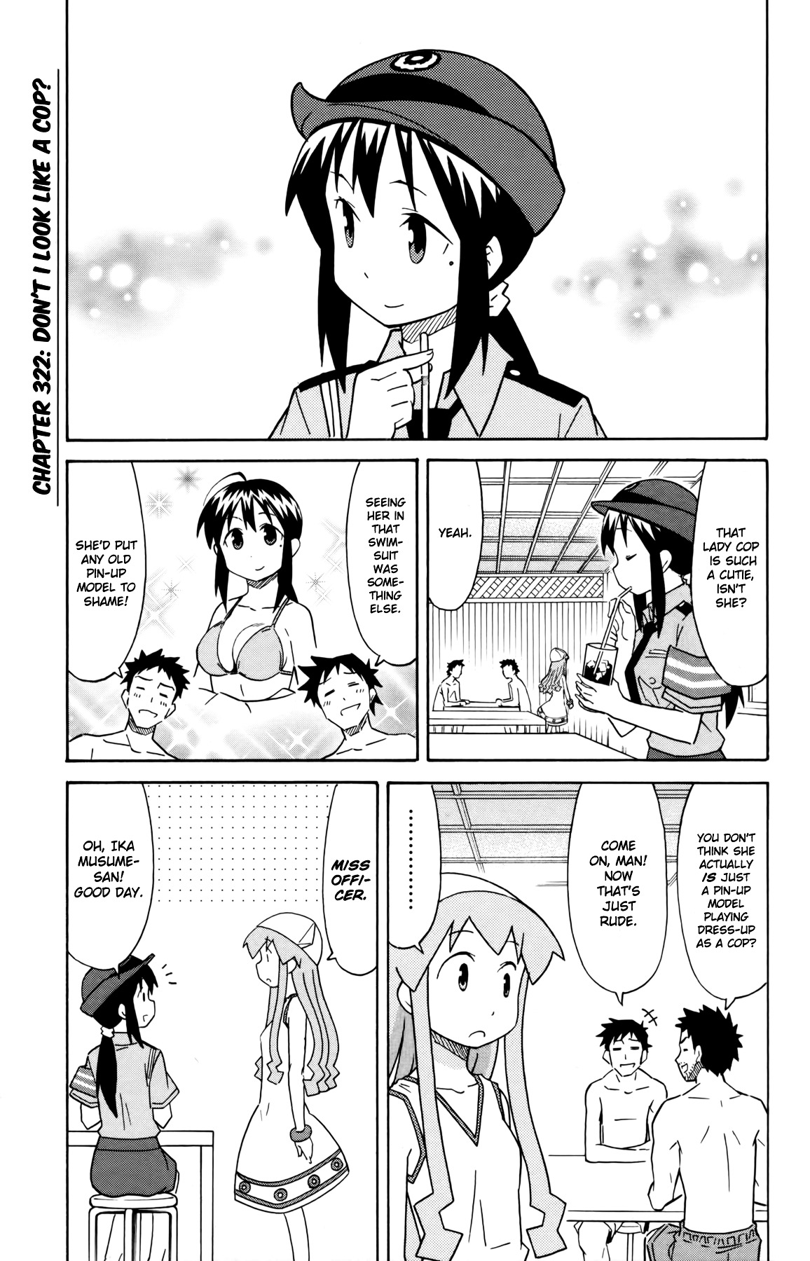 Shinryaku! Ika Musume Chapter 322 page 1 - Chapter 322 : Don't I Look Like a Cop?