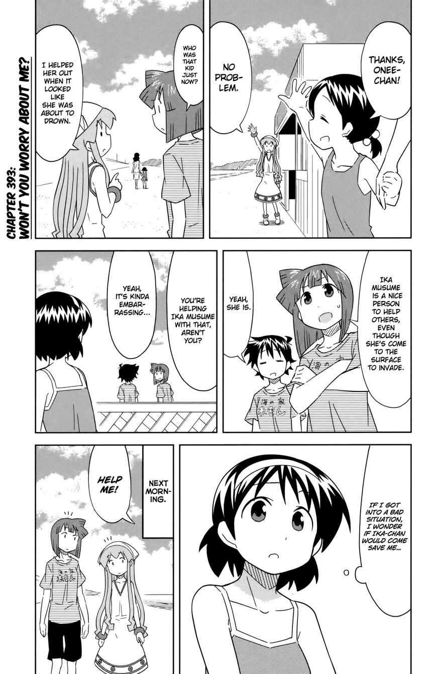 Shinryaku! Ika Musume Chapter 393 page 1 - Chapter 393 : Won't You Worry About Me?