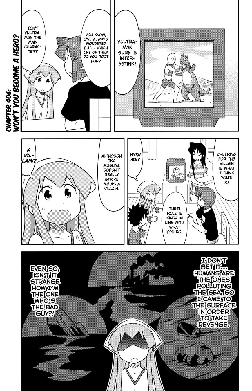 Shinryaku! Ika Musume Chapter 406 page 1 - Chapter 406 : Won't You Become A Hero?