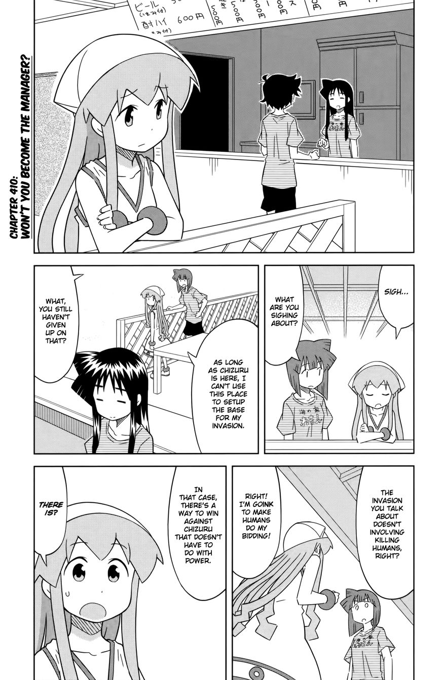 Shinryaku! Ika Musume Chapter 410 page 1 - Chapter 410 : Won't You Become the Manager?