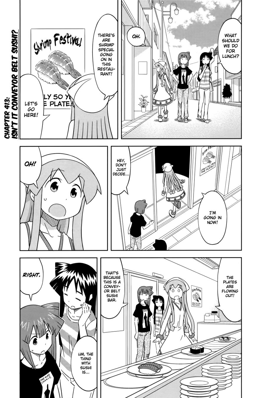 Shinryaku! Ika Musume Chapter 413 page 1 - Chapter 413 : Isn't It Conveyor Belt Sushi?