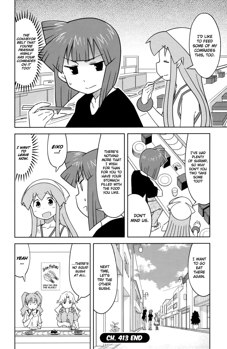 Shinryaku! Ika Musume Chapter 413 page 8 - Chapter 413 : Isn't It Conveyor Belt Sushi?