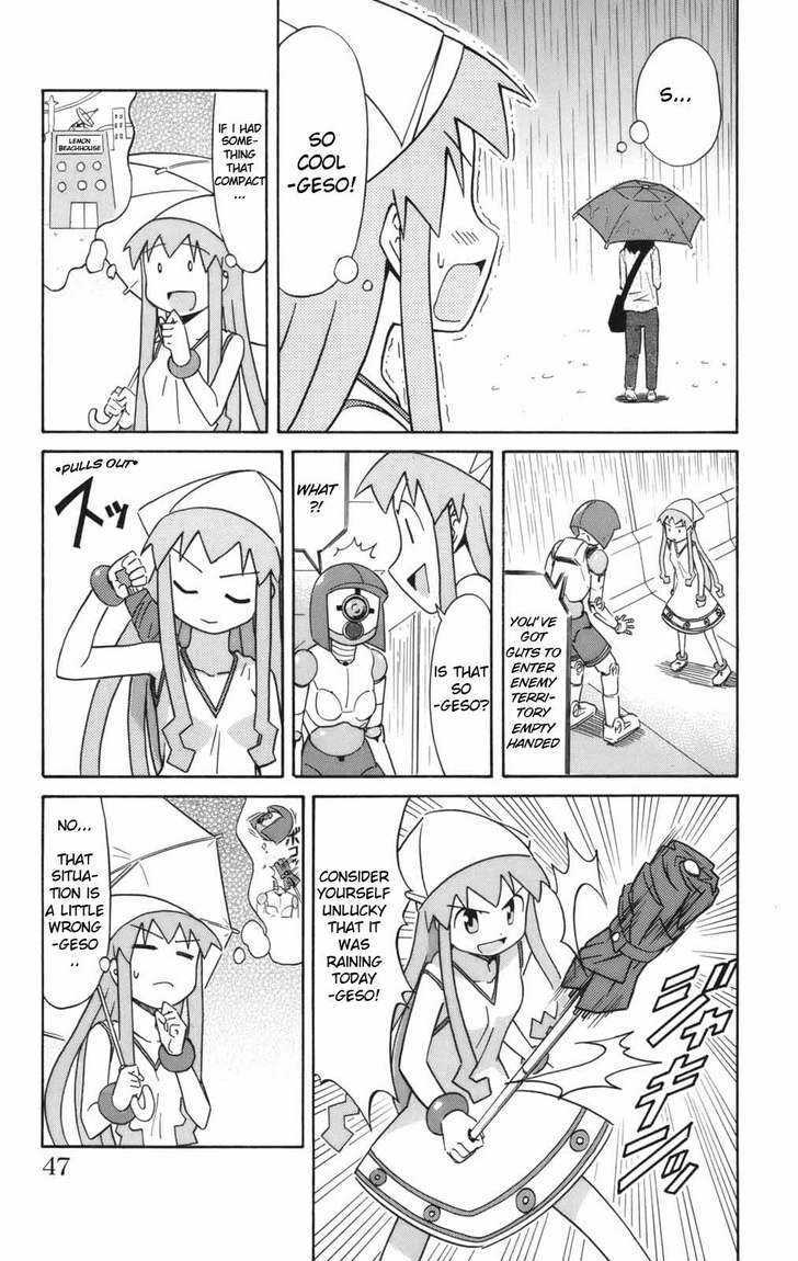 Shinryaku! Ika Musume Chapter 44 page 6 - Chapter 44 : Won't You Use an Umbrella?