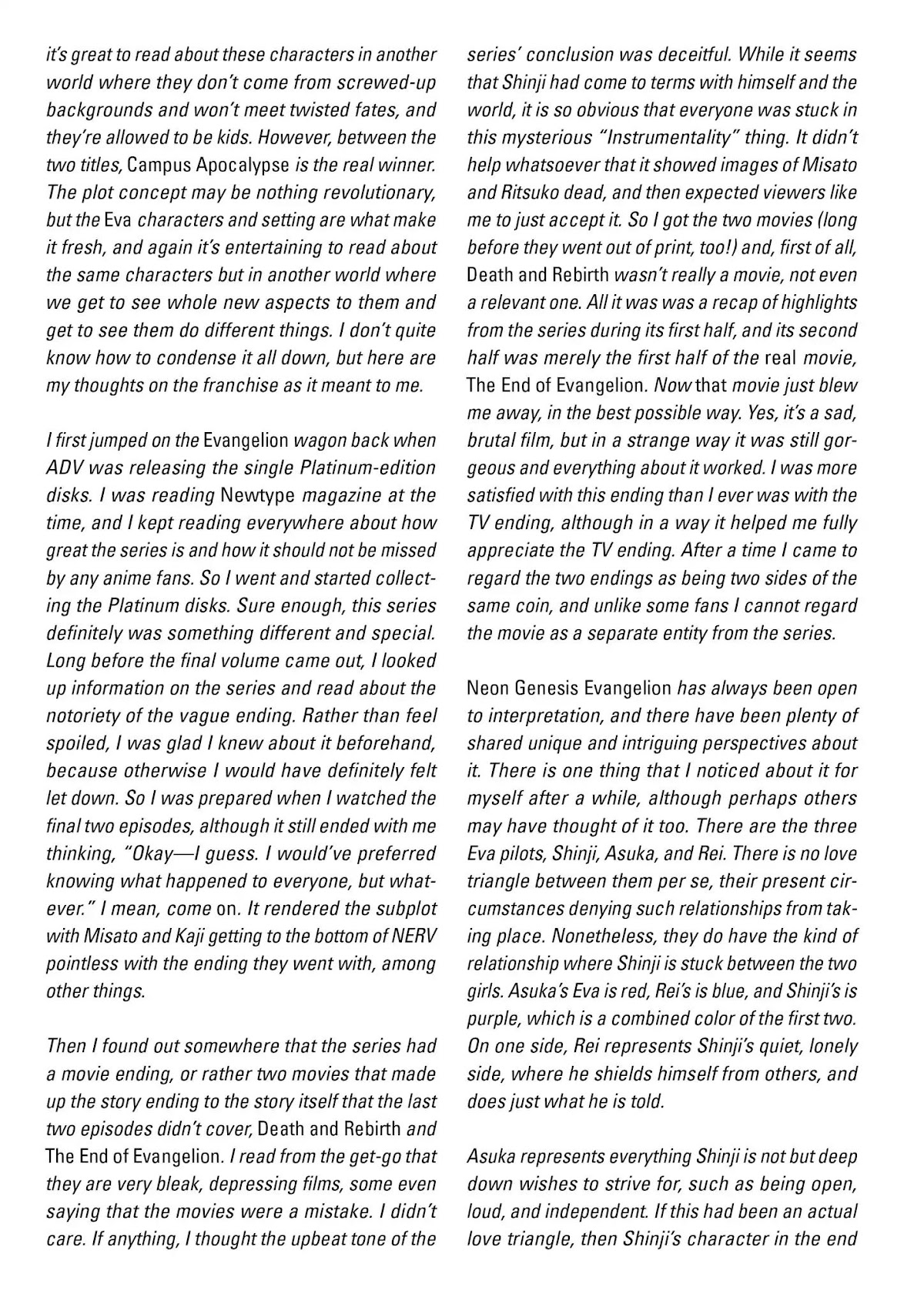 Shinseiki Evangelion: Ikari Shinji Ikusei Keikaku Chapter 60.5 page 9 - Vol.10 Behind The Scenes