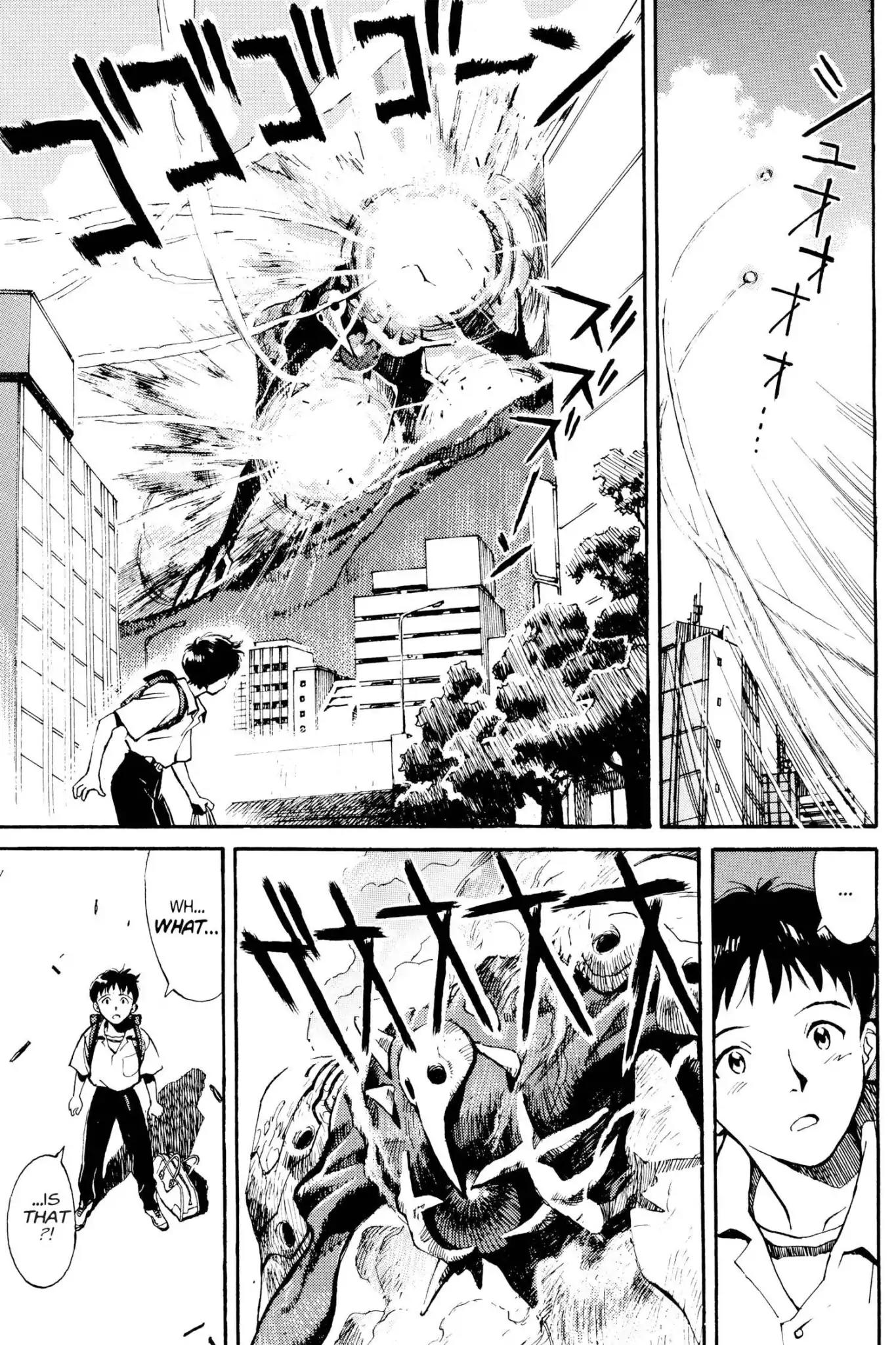 Shinseiki Evangelion Chapter 1 page 14 - Chapter 1: Vol.1 Stage 1: Angel Attack