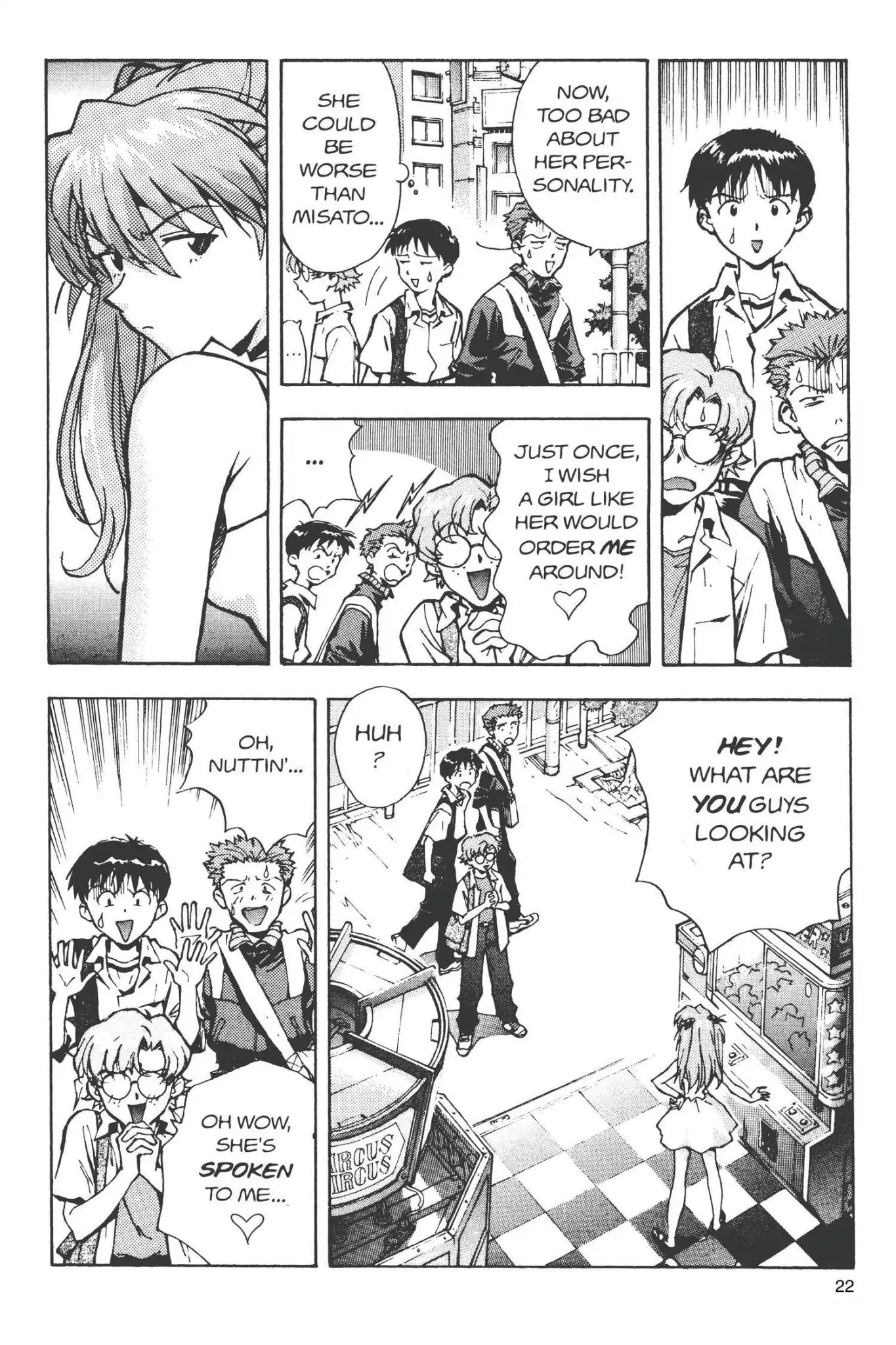 Shinseiki Evangelion Chapter 20 page 26 - Chapter 20: Vol.2 Stage 20: Asuka Comes to Japan