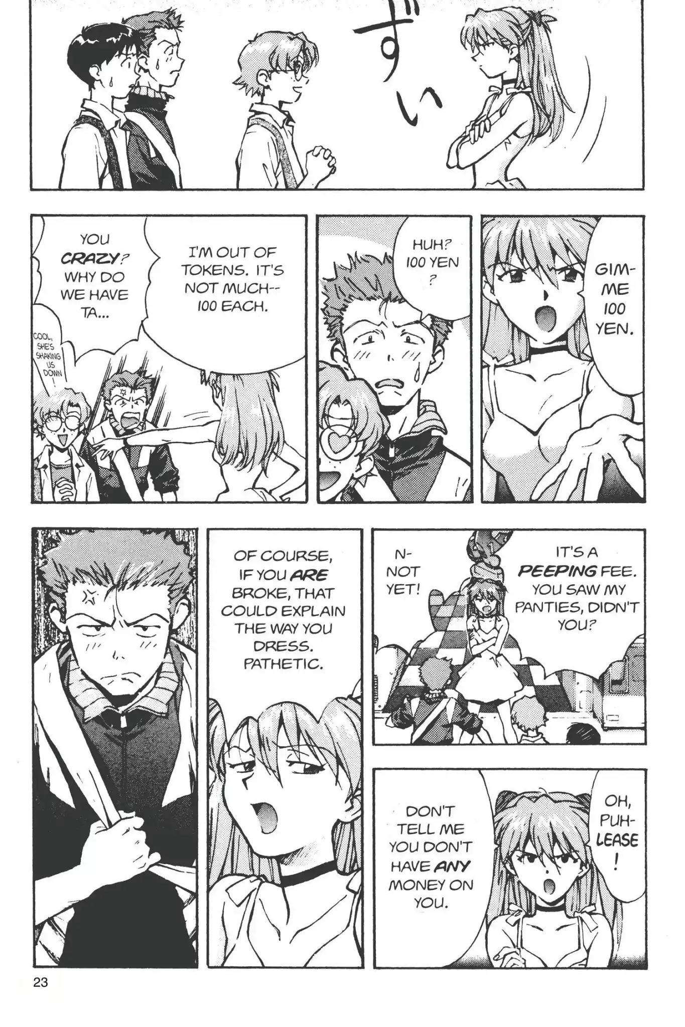 Shinseiki Evangelion Chapter 20 page 27 - Chapter 20: Vol.2 Stage 20: Asuka Comes to Japan