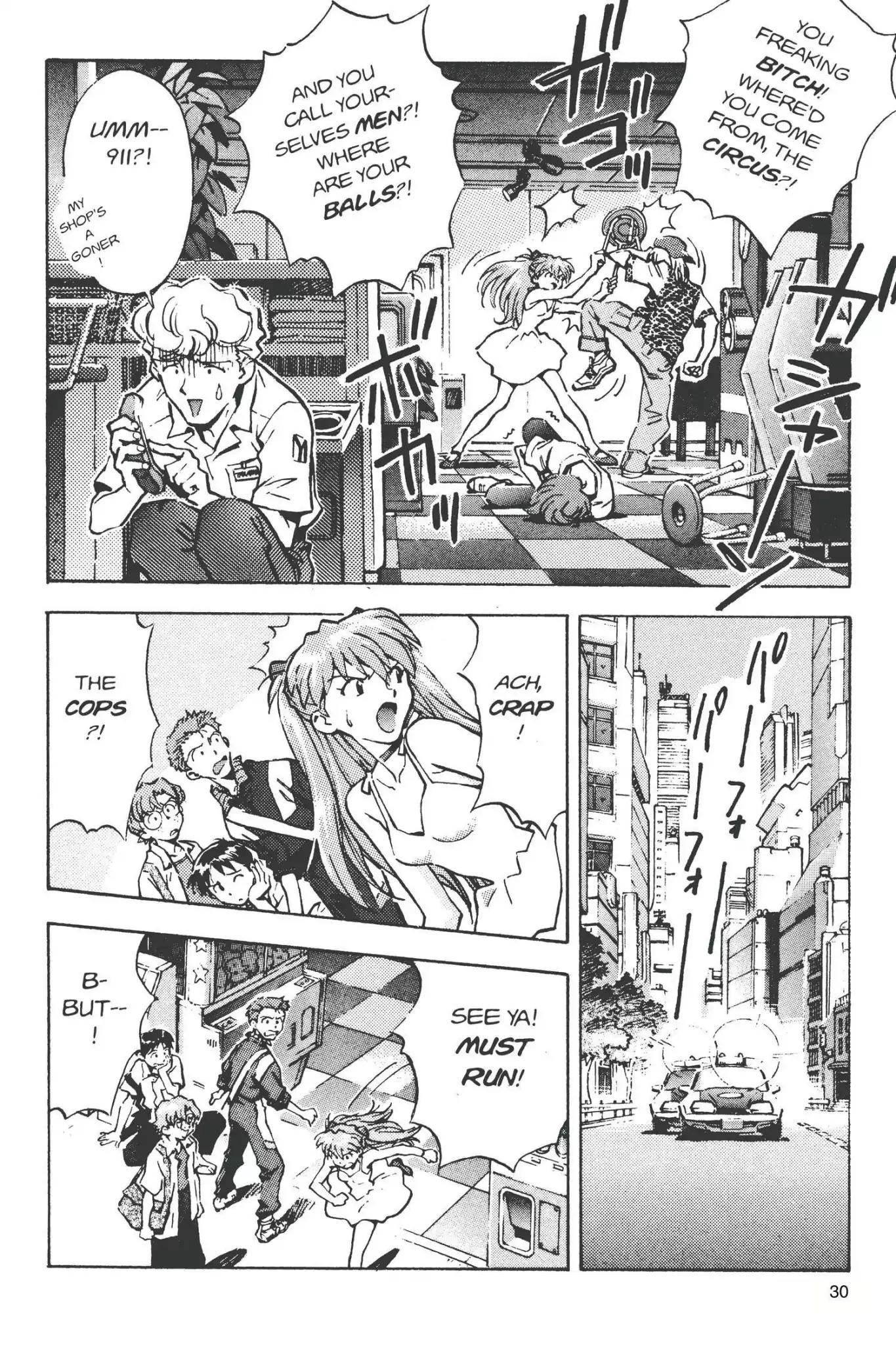 Shinseiki Evangelion Chapter 20 page 34 - Chapter 20: Vol.2 Stage 20: Asuka Comes to Japan